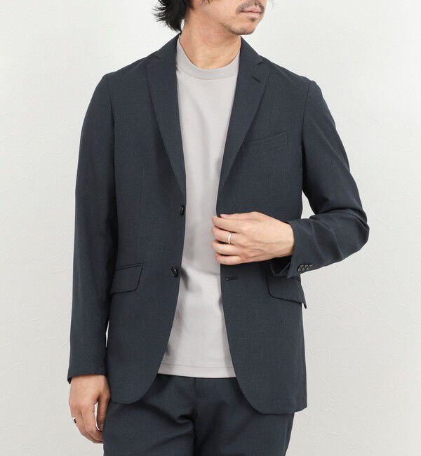 NOLLEY'S goodman「《ビジカジ/セットアップ対応》TRABEST サッカーテーラードジャケット 26SS」|テーラードジャケット|ブルー系その他