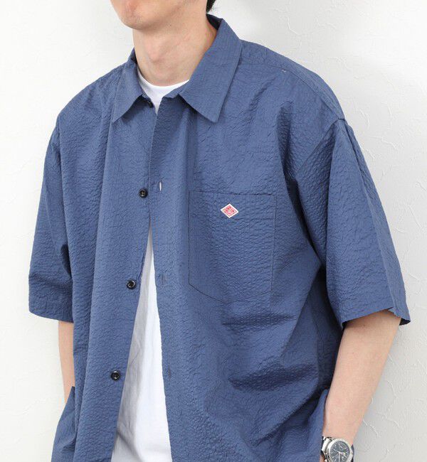 NOLLEY'S goodman「【DANTON/ダントン】60ローン SS SHIRT 26SS（DT-B0434 UKK）」|シャツ・ブラウス|ブルー