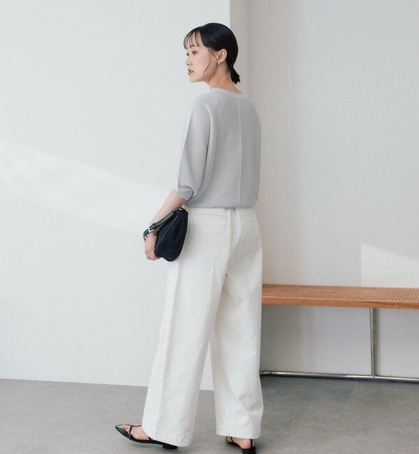  「【手洗い可能】ハーフバルーンスリーブニット」|ニット・セーター|