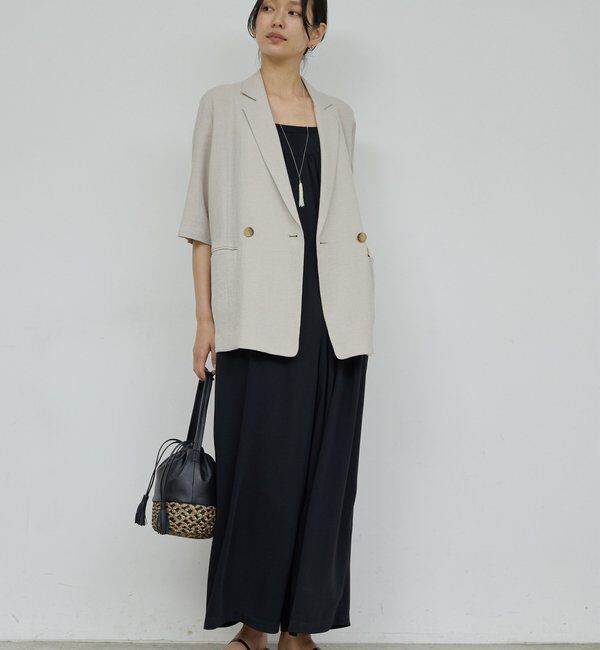  「【2サイズ展開】【大人気アイテムが今年も登場】ハーフスリーブジャケット」|テーラードジャケット|