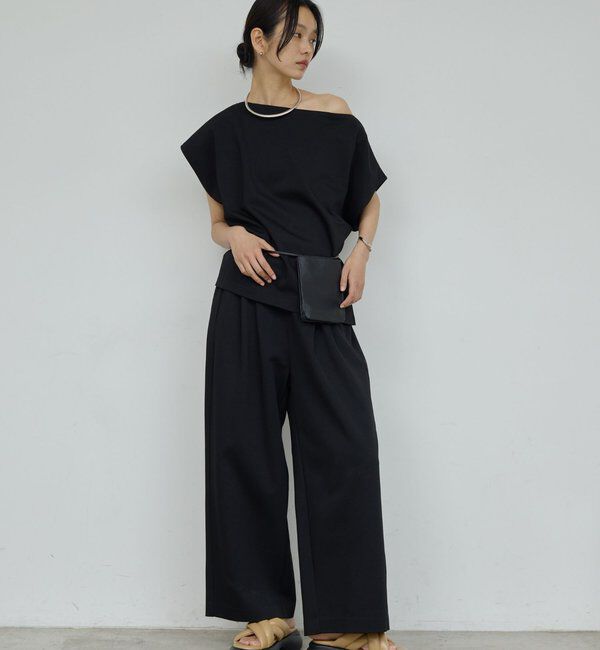  「ジャージー2タックパンツ」|チノ|