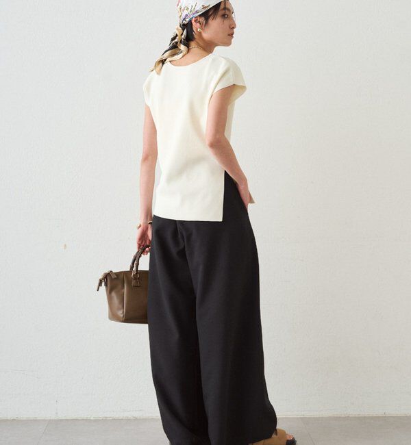  「2WAYツヤニット」|ニット・セーター|