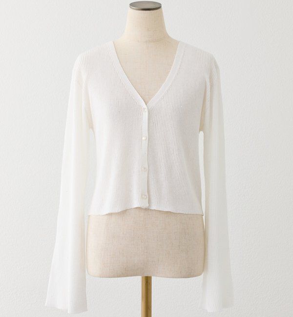  「シアーラメカーディガン」|ニット・セーター|