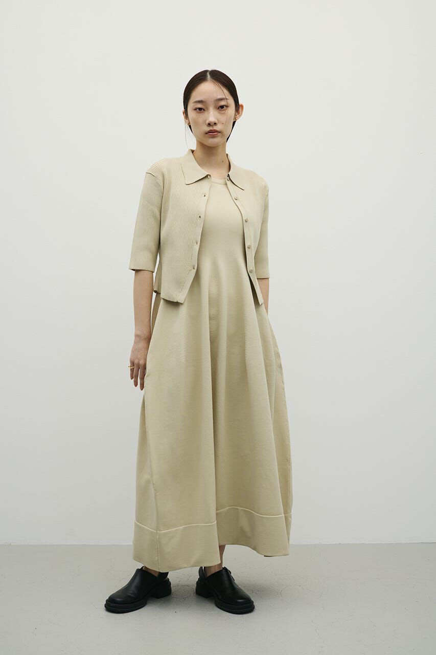 STYLEMIXER「2ピースハーフスリーブポロニットワンピース」|ワンピース|