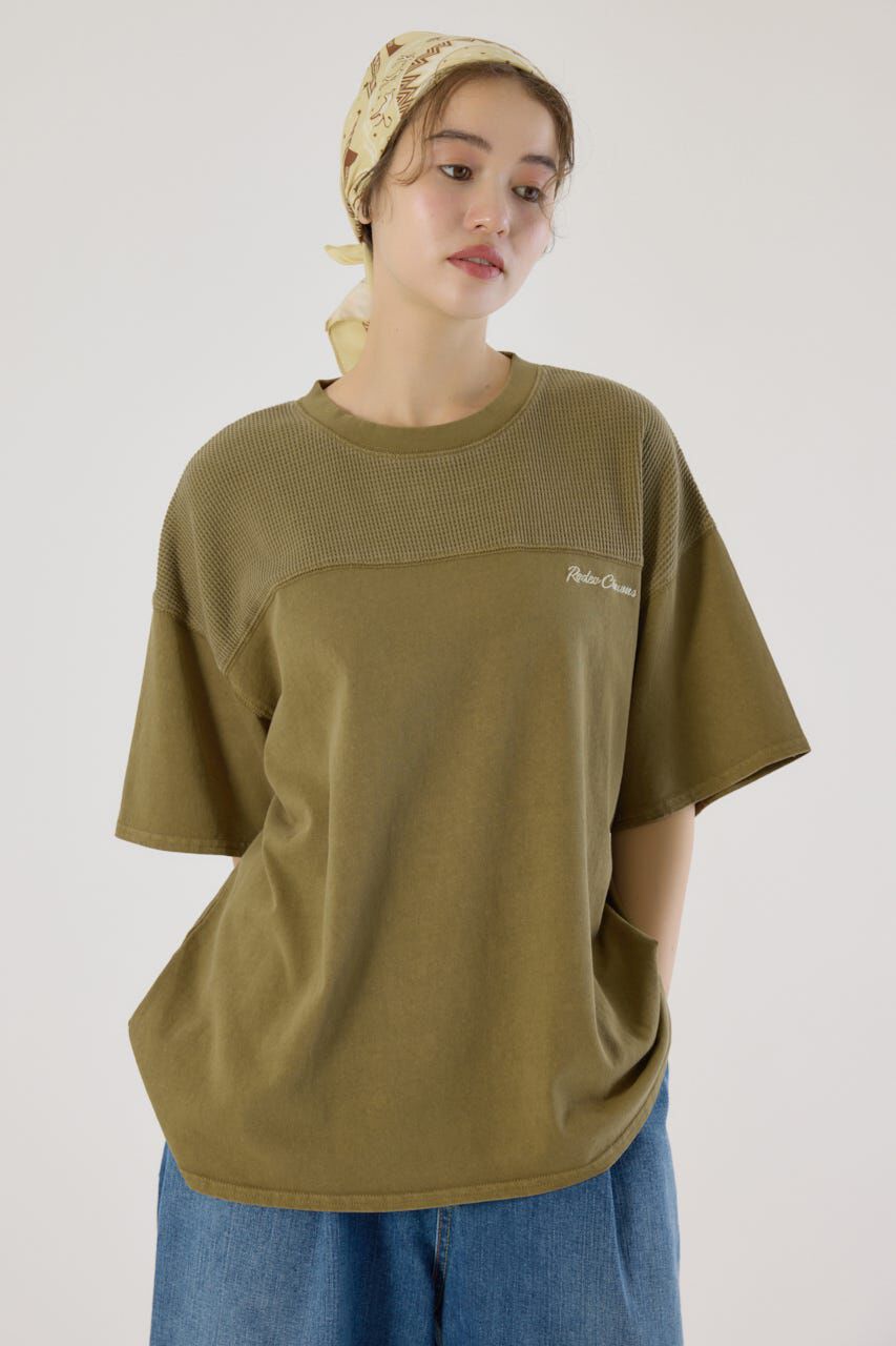RODEO CROWNS「ワッフルコンビカットトップス」|Tシャツ・カットソー|KHA
