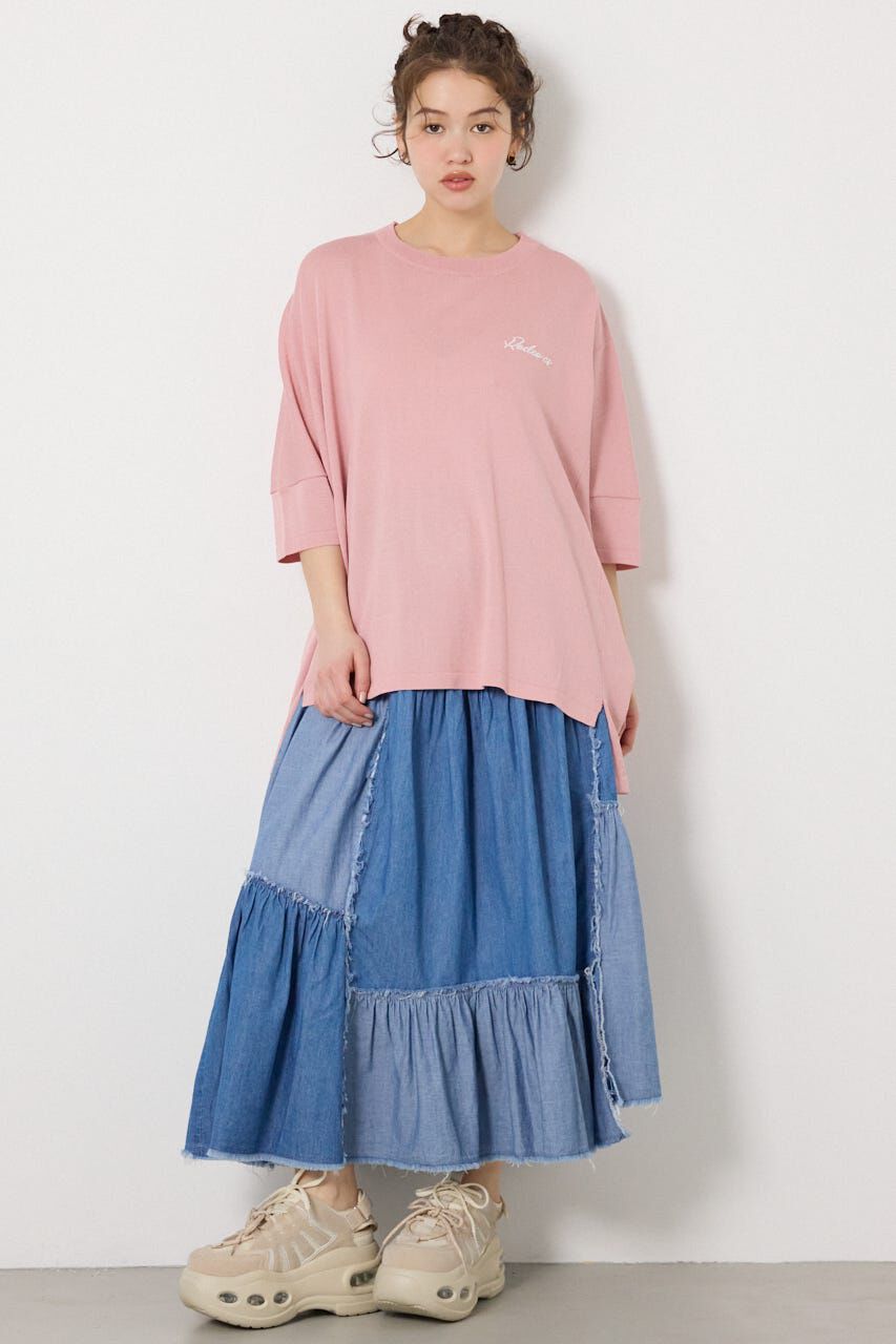 RODEO CROWNS「ドッキングドルマンビッグニットトップス」|ニット・セーター|