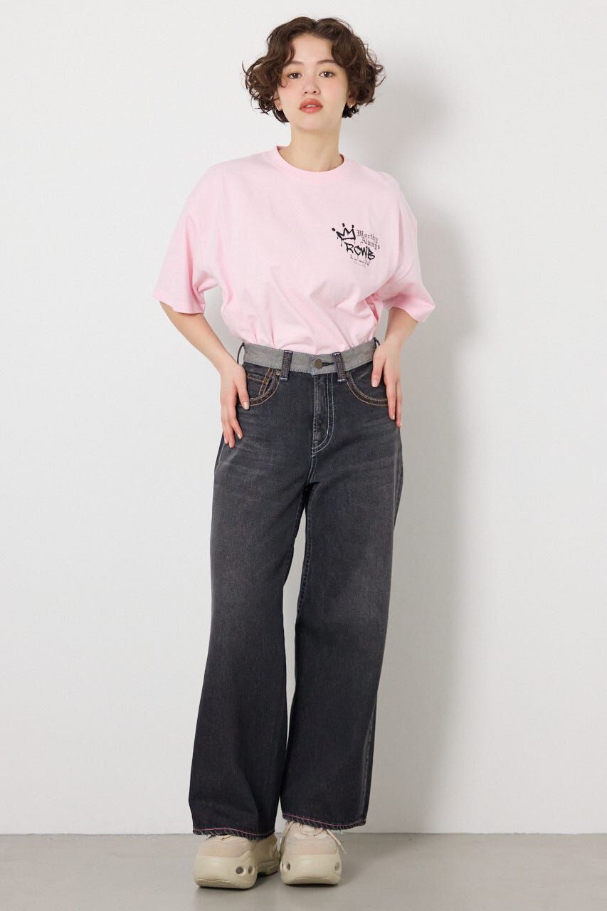 RODEO CROWNS「カラーステッチダボパンツ」|デニム|