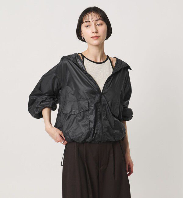 UNITED ARROWS「ショート ボリューム ブルゾン ‐ウォッシャブル‐」|ブルゾン・スタジャン|BLACK