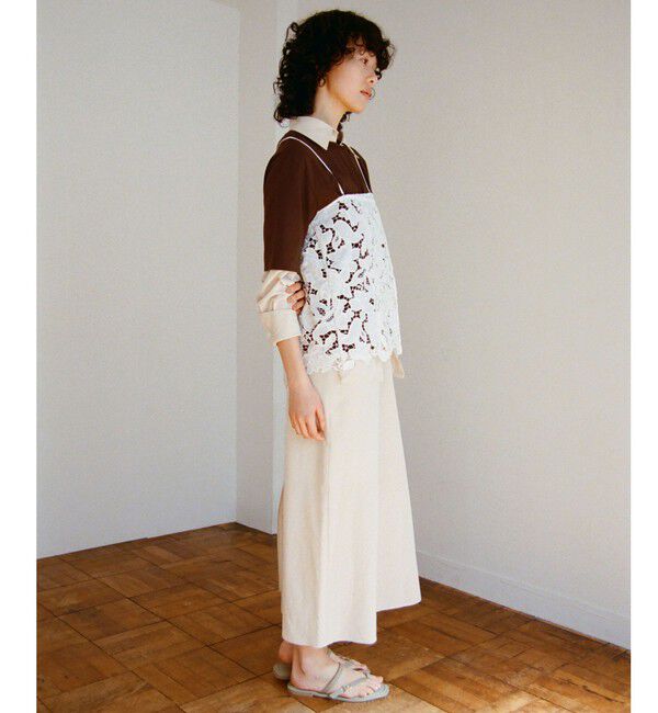 UNITED ARROWS green label relaxing「＜SEASONAL COLLECTION＞2WAY レース キャミソール」|シャツ・ブラウス|WHITE