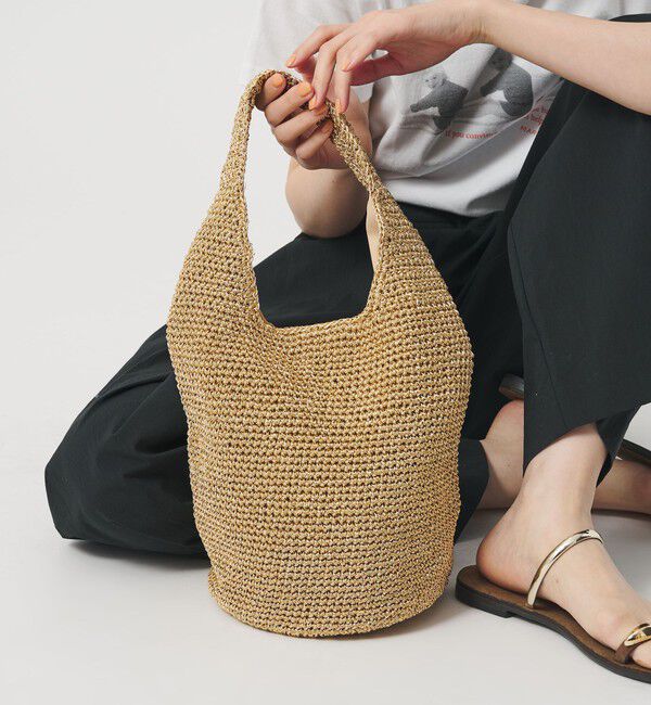 BEAUTY&YOUTH UNITED ARROWS「メタルコード ワンハンドル ショルダーバッグ」|ショルダー・メッセンジャー|GOLD