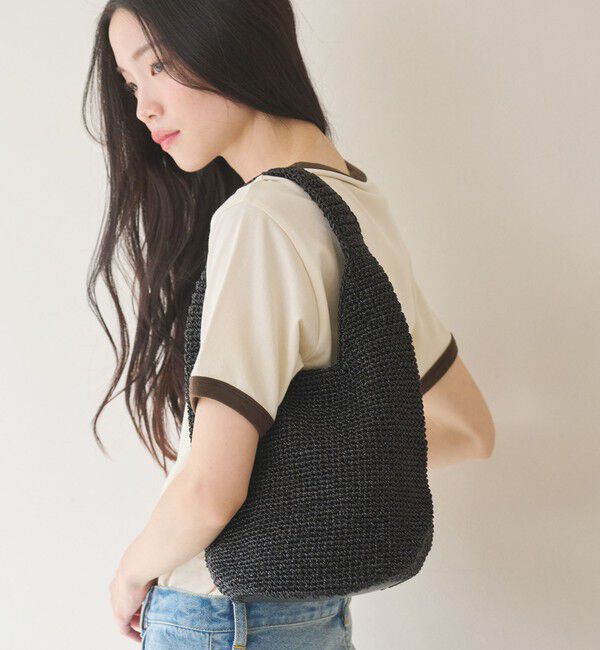 BEAUTY&YOUTH UNITED ARROWS「メタルコード ワンハンドル ショルダーバッグ」|ショルダー・メッセンジャー|BLACK