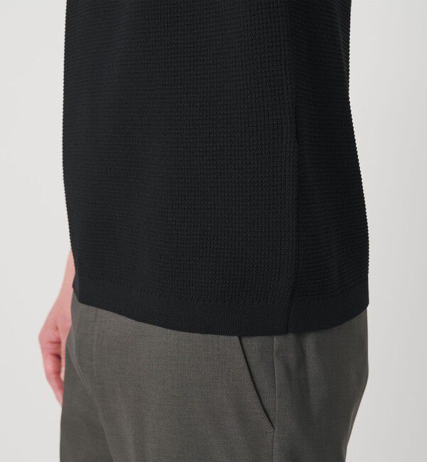 BEAUTY&YOUTH UNITED ARROWS「【WEB限定 WARDROBE SMART】マシーンウォッシュ  ピケニット Tシャツ【抗菌防臭】」|Tシャツ・カットソー|