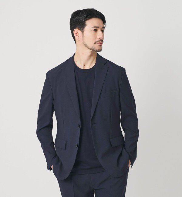 BEAUTY&YOUTH UNITED ARROWS「【WEB限定 WARDROBE SMART】 Reflax ポプリン ジャケット＆イージーパンツ」|スーツ|