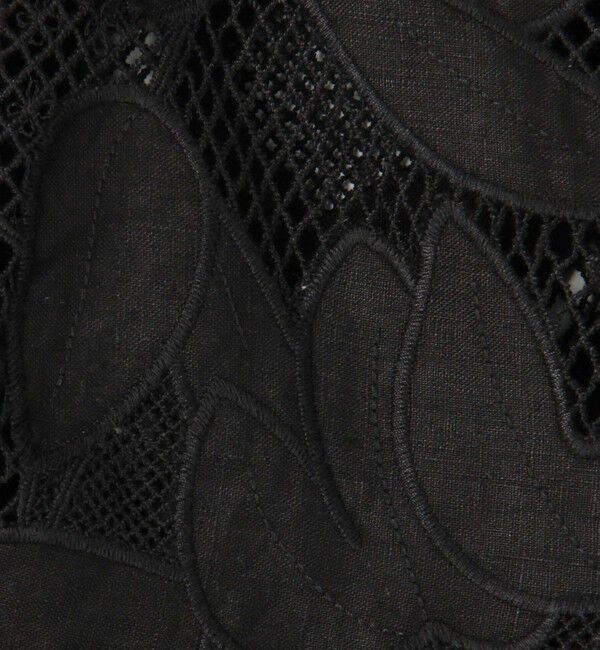 TOMORROWLAND collection「フィグリーフエンブロイダリー カラーレスジャケット」|ノーカラージャケット|