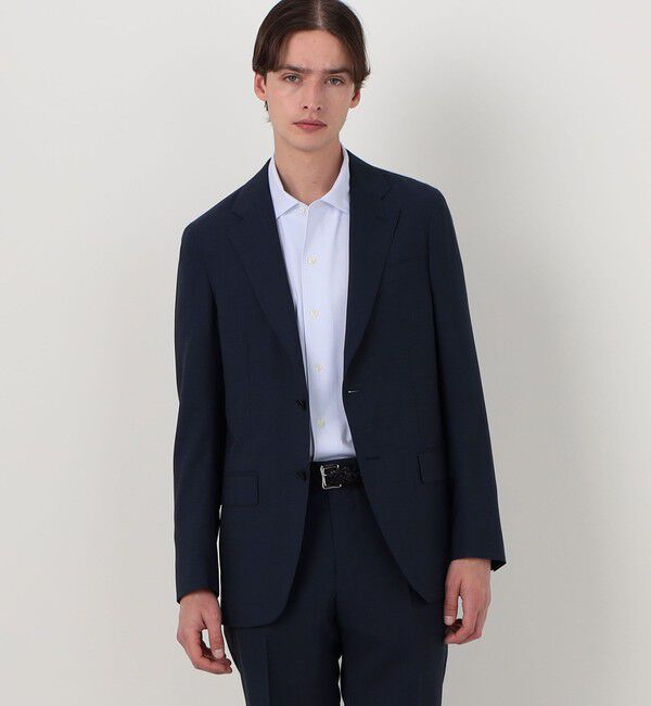 TOMORROWLAND MENS「Super120'sウールポリエステル シングルブレステッド2Bジャケット」|テーラードジャケット|