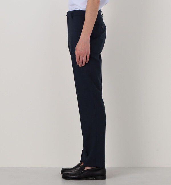 TOMORROWLAND MENS「Super120'sウールポリエステル ノープリーツスリムスラックス」|スラックス|