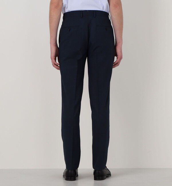 TOMORROWLAND MENS「Super120'sウールポリエステル ノープリーツスリムスラックス」|スラックス|