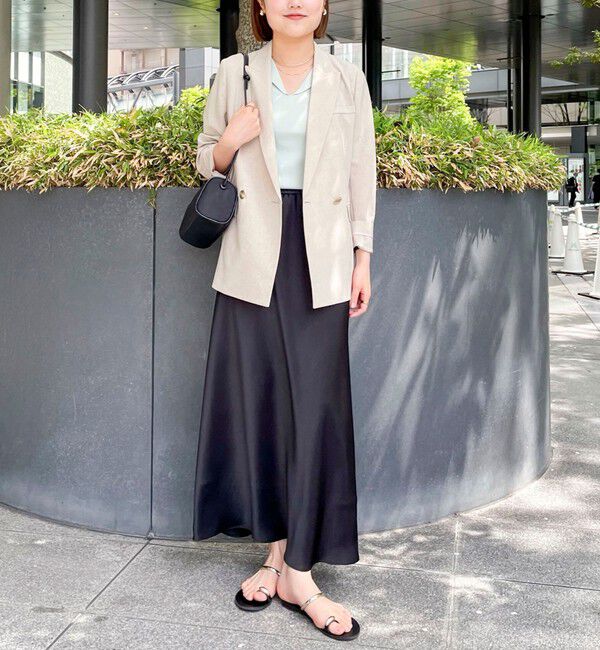 NOLLEY'S sophi「《セットアップ対応》ウォッシャブルブリーザブルシャンブレーダブルジャケット」|テーラードジャケット|