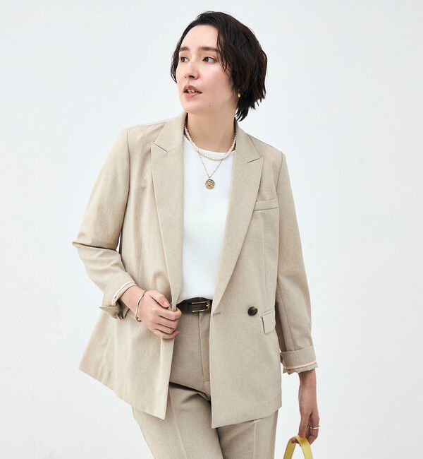 NOLLEY'S sophi「《セットアップ対応》ウォッシャブルブリーザブルシャンブレーダブルジャケット」|テーラードジャケット|