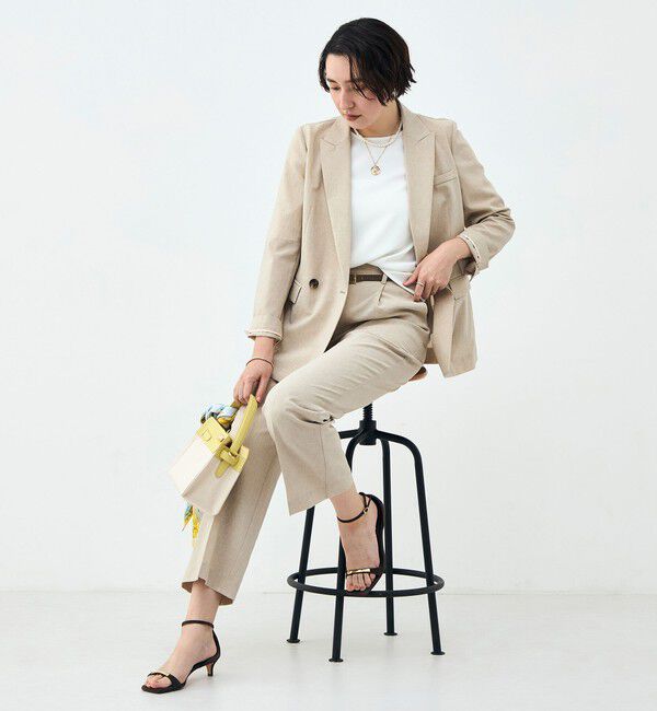 NOLLEY'S sophi「《セットアップ対応》ウォッシャブルブリーザブルシャンブレーダブルジャケット」|テーラードジャケット|