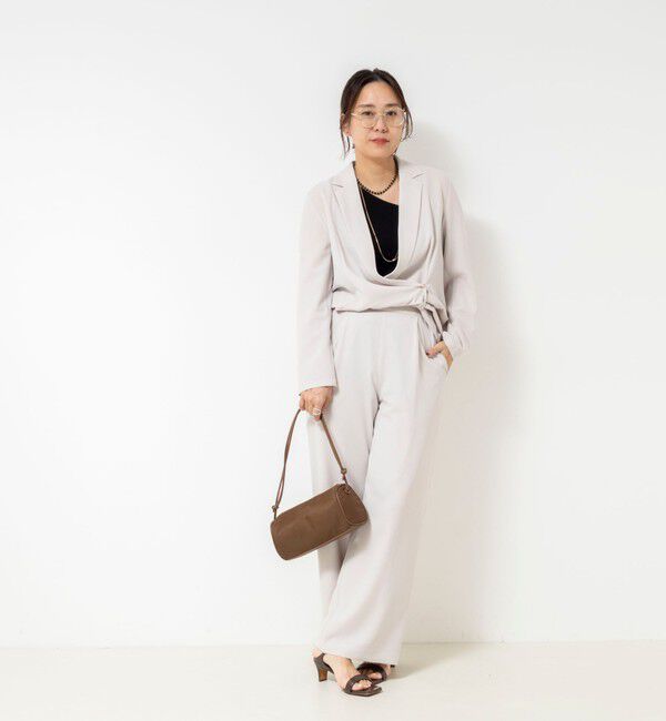 NOLLEY'S sophi「《セットアップ対応》ウォッシャブルエアリージョーゼットイージーワイドパンツ」|その他|