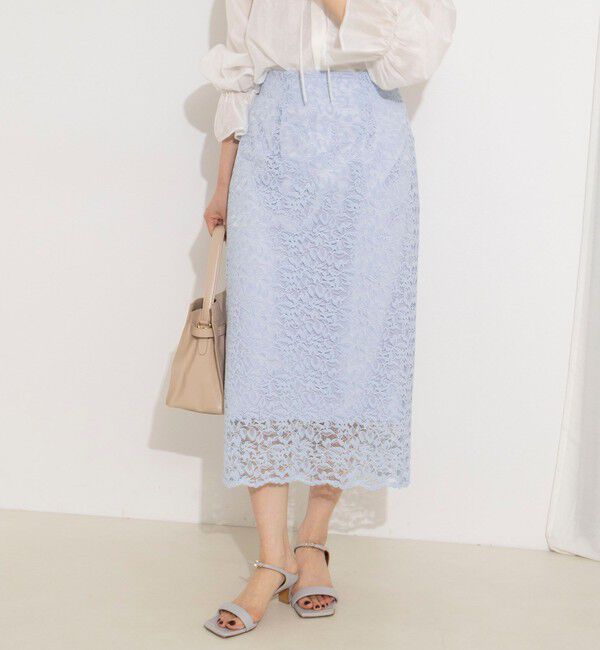 NOLLEY'S sophi「ウォッシャブルウォッシャブルコードレースタイトタイトスカート」|タイト|