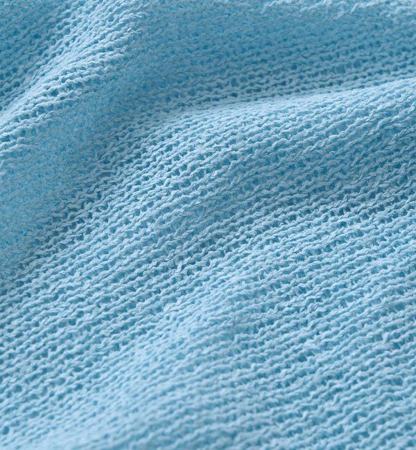  「【通気性/吸水速乾性/軽量/防シワ性】ペーパーポンチョニット」|ニット・セーター|