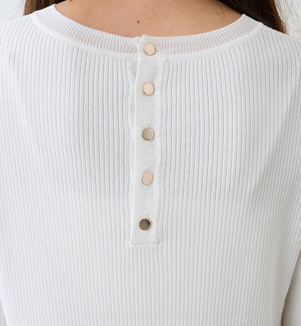  「予約【ストレッチ性抜群】VIS/NYゴブソデリブニット」|ニット・セーター|