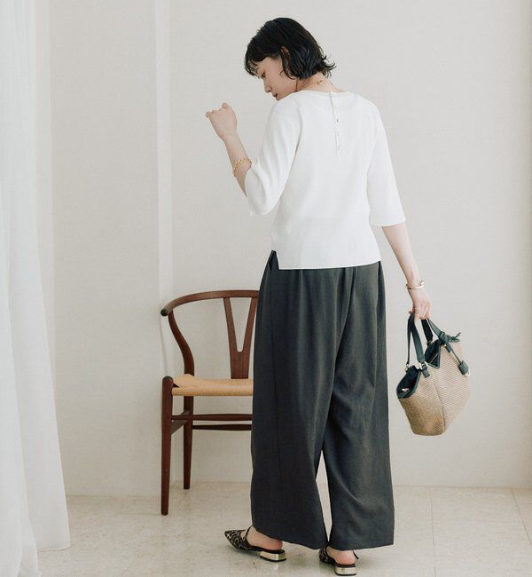  「予約【ストレッチ性抜群】VIS/NYゴブソデリブニット」|ニット・セーター|