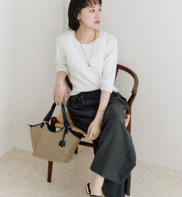  「予約【ストレッチ性抜群】VIS/NYゴブソデリブニット」|ニット・セーター|