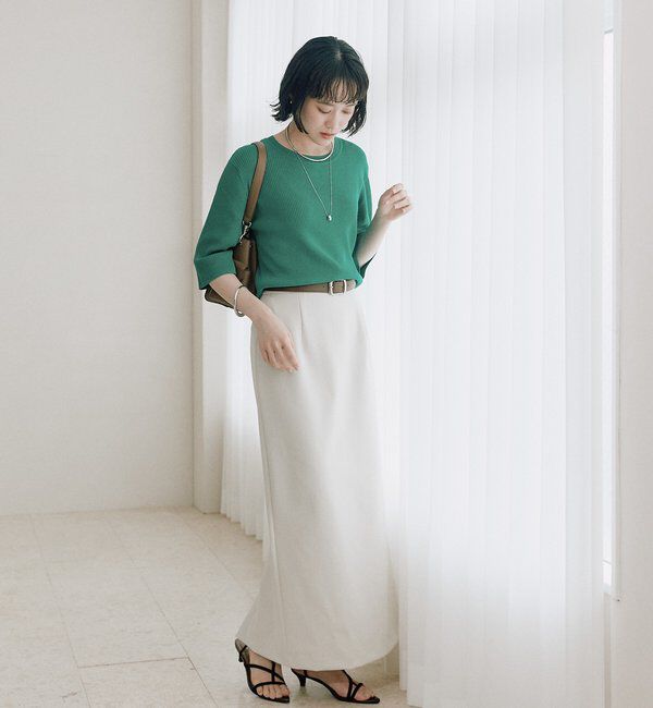  「予約【ストレッチ性抜群】VIS/NYゴブソデリブニット」|ニット・セーター|