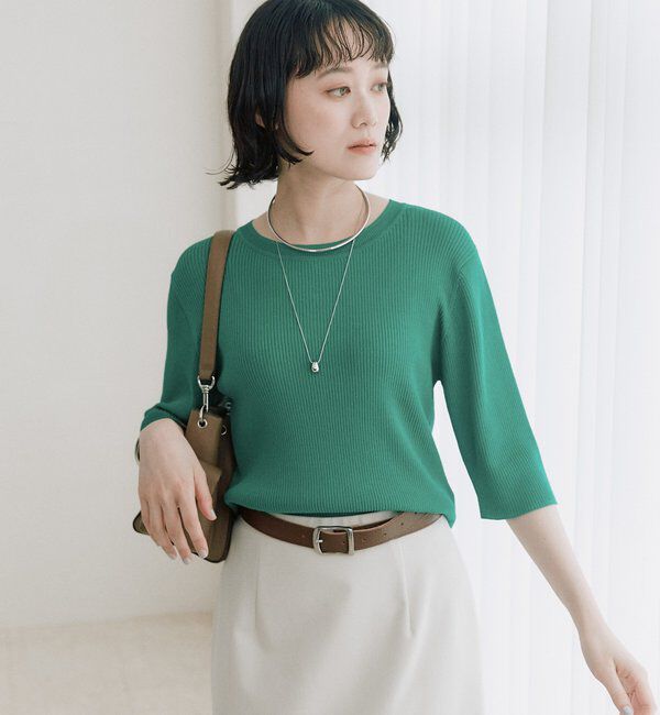  「予約【ストレッチ性抜群】VIS/NYゴブソデリブニット」|ニット・セーター|