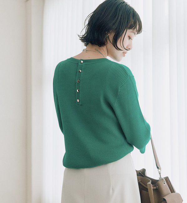  「予約【ストレッチ性抜群】VIS/NYゴブソデリブニット」|ニット・セーター|