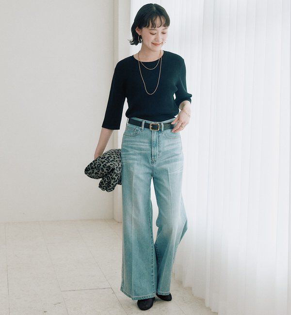  「予約【ストレッチ性抜群】VIS/NYゴブソデリブニット」|ニット・セーター|