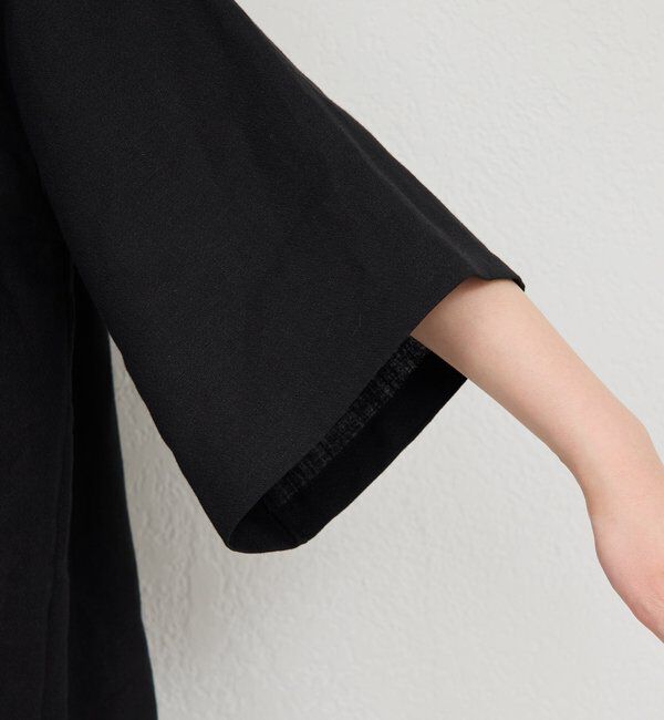  「リネンディープネックプルオーバー」|シャツ・ブラウス|