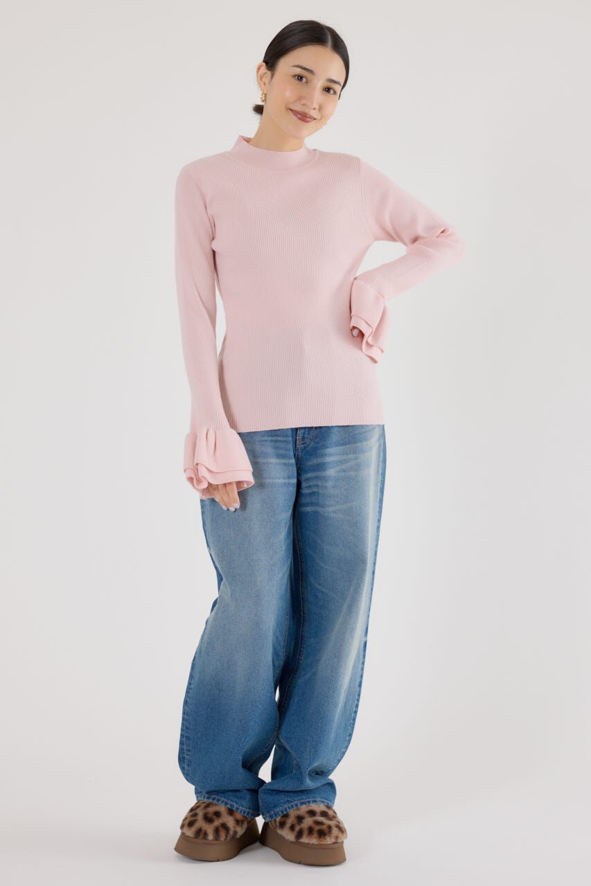 RODEO CROWNS「フリルリブニットトップス」|ニット・セーター|