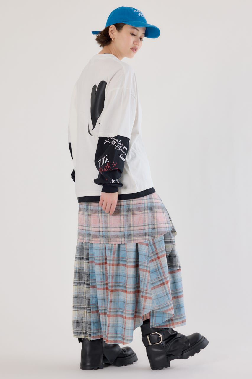 RODEO CROWNS「ハートフェイクレイヤードトップス」|Tシャツ・カットソー|