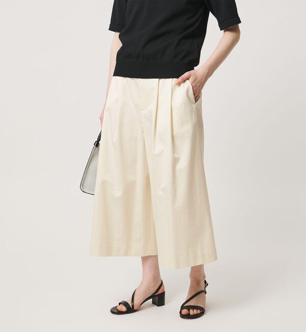 UNITED ARROWS「ギャバ クロップド パンツ」|キュロット|