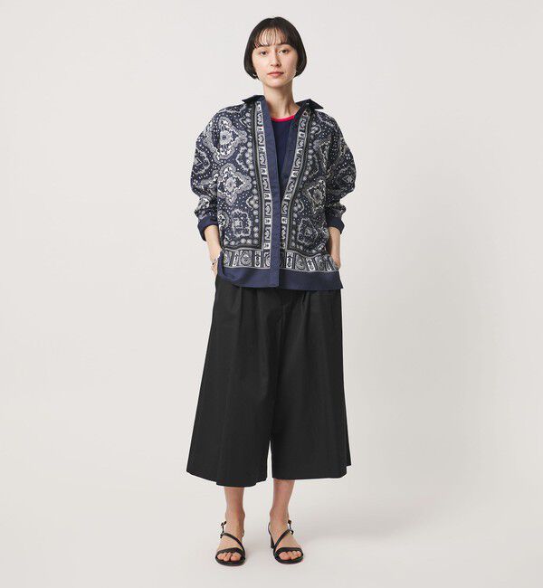 UNITED ARROWS「ギャバ クロップド パンツ」|キュロット|