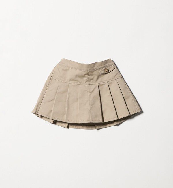 UNITED ARROWS green label relaxing「ツイルプリーツ キュロット スカート / キッズ  100cm-160cm」|スカート|BEIGE