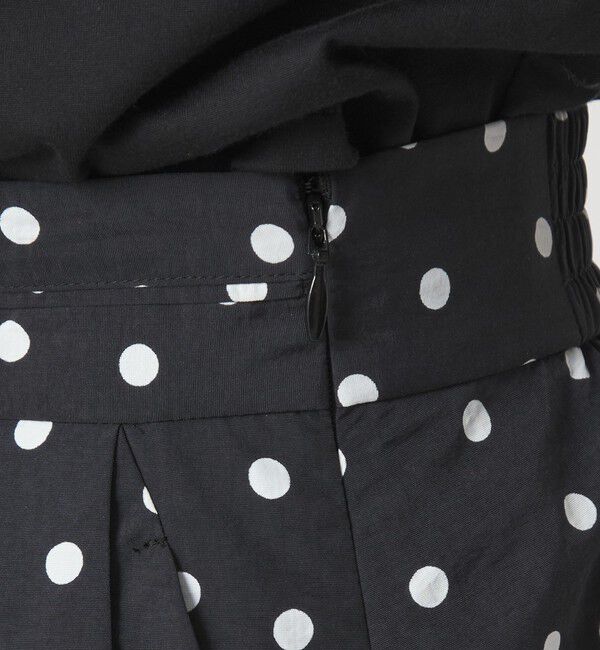 UNITED ARROWS green label relaxing「タック フレア スカート 2 ドット」|フレア|