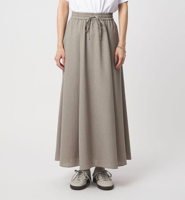 UNITED ARROWS green label relaxing「【結論シリーズ】ドライクロス フレアスカート［size SHORT/TALLあり］」|フレア|