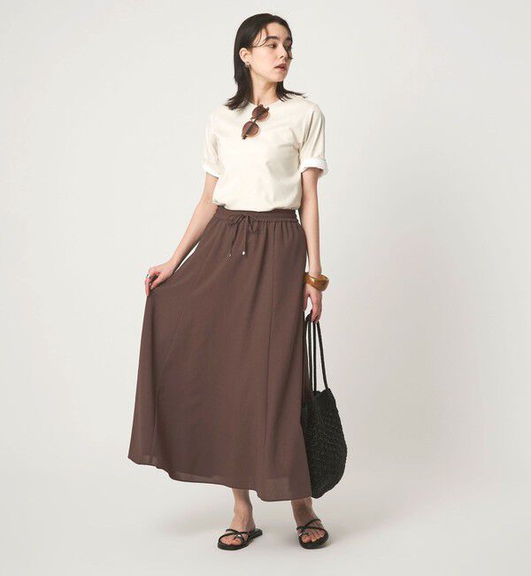 UNITED ARROWS green label relaxing「【結論シリーズ】ドライクロス フレアスカート［size SHORT/TALLあり］」|フレア|