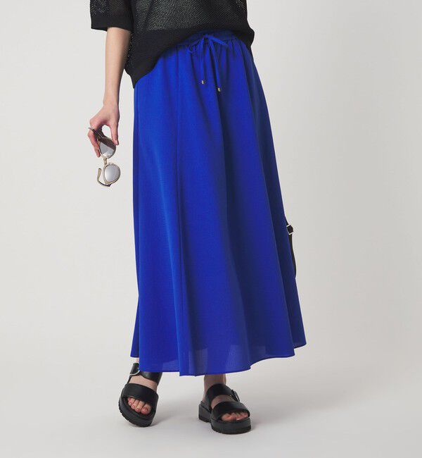 UNITED ARROWS green label relaxing「【結論シリーズ】ドライクロス フレアスカート［size SHORT/TALLあり］」|フレア|