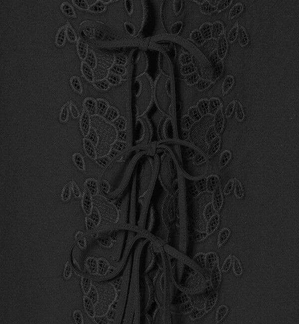 EMMEL REFINES「＜EMMEL REFINES＞EM カットワーク刺しゅう ショートスリーブ ブラウス」|シャツ・ブラウス|