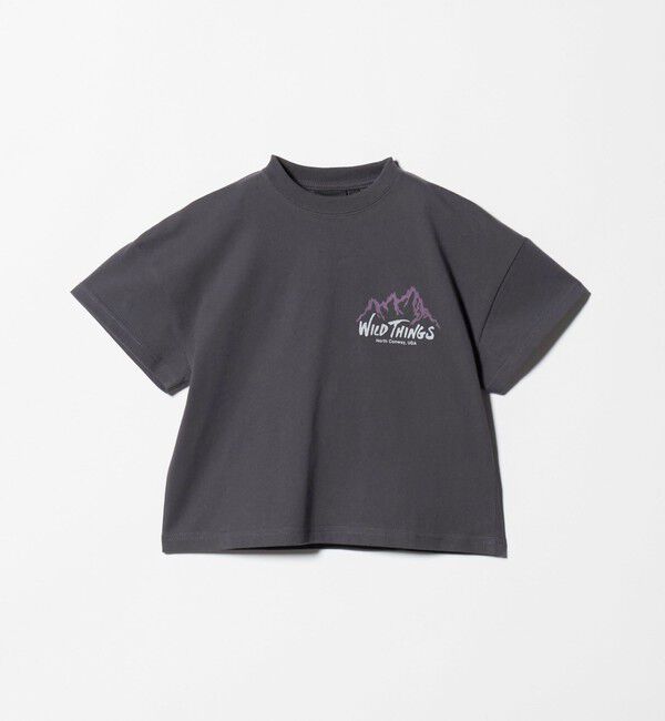 UNITED ARROWS green label relaxing「【別注】＜WILD THINGS＞ マウンテン ショートスリーブ Tシャツ / キッズ 110cm-130cm」|Tシャツ・カットソー|DK.GRAY