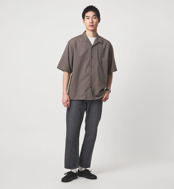 UNITED ARROWS green label relaxing「ウォッシャブルトロ オープンカラー シャツ -ストレッチ-」|シャツ・ブラウス|