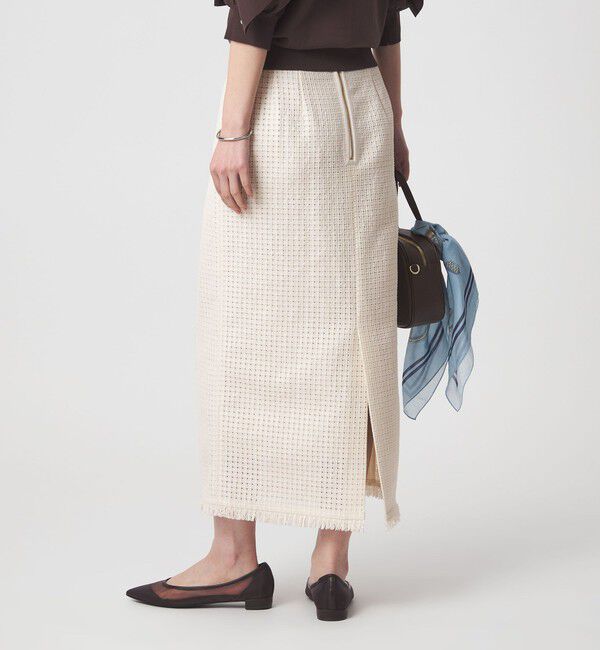 UNITED ARROWS green label relaxing「ラティス ツイードライク タイトスカート」|タイト|