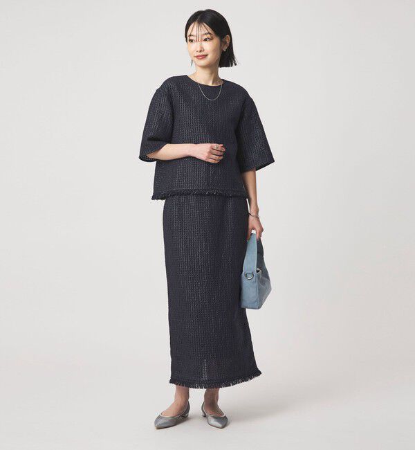 UNITED ARROWS green label relaxing「ラティス ツイードライク タイトスカート」|タイト|