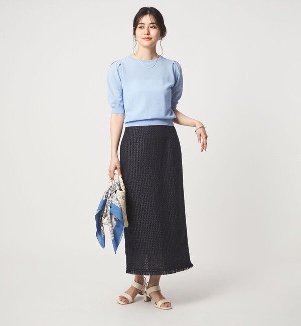 UNITED ARROWS green label relaxing「ラティス ツイードライク タイトスカート」|タイト|